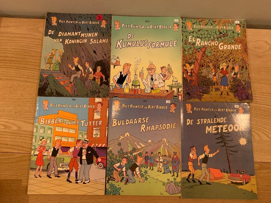 PIET PIENTER & BERT BIBBER: LOT 28 STRIPS, Boeken, Meerdere stripboeken, Ophalen of Verzenden, POM