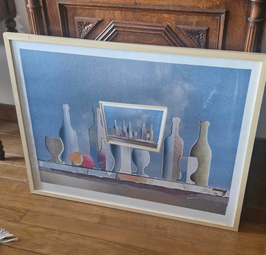 Lithographie en couleurs. Pavlos a signé, Enlèvement