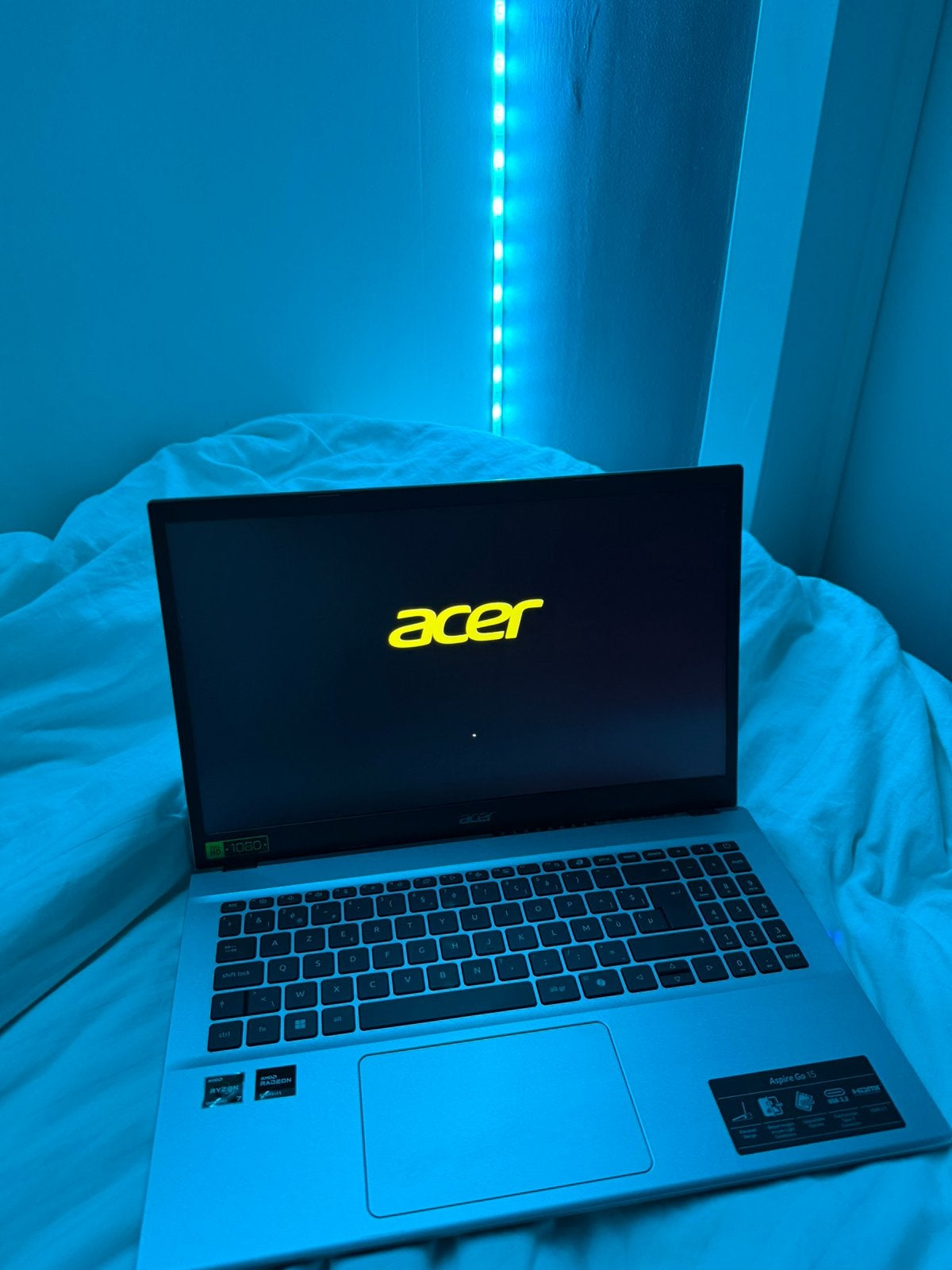 PC Portable Acer Aspire Go 15 Ryzen 7 16 Go RAM – SSD 475 Go, Informatique & Logiciels, Enlèvement ou Envoi, Comme neuf, Azerty