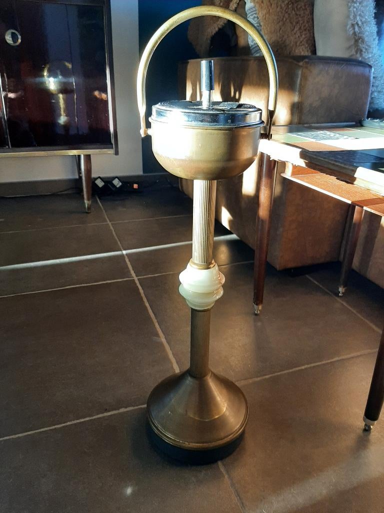 Duwasbak op staandaard staande asbak retro vintage, Antiek en Kunst, Ophalen