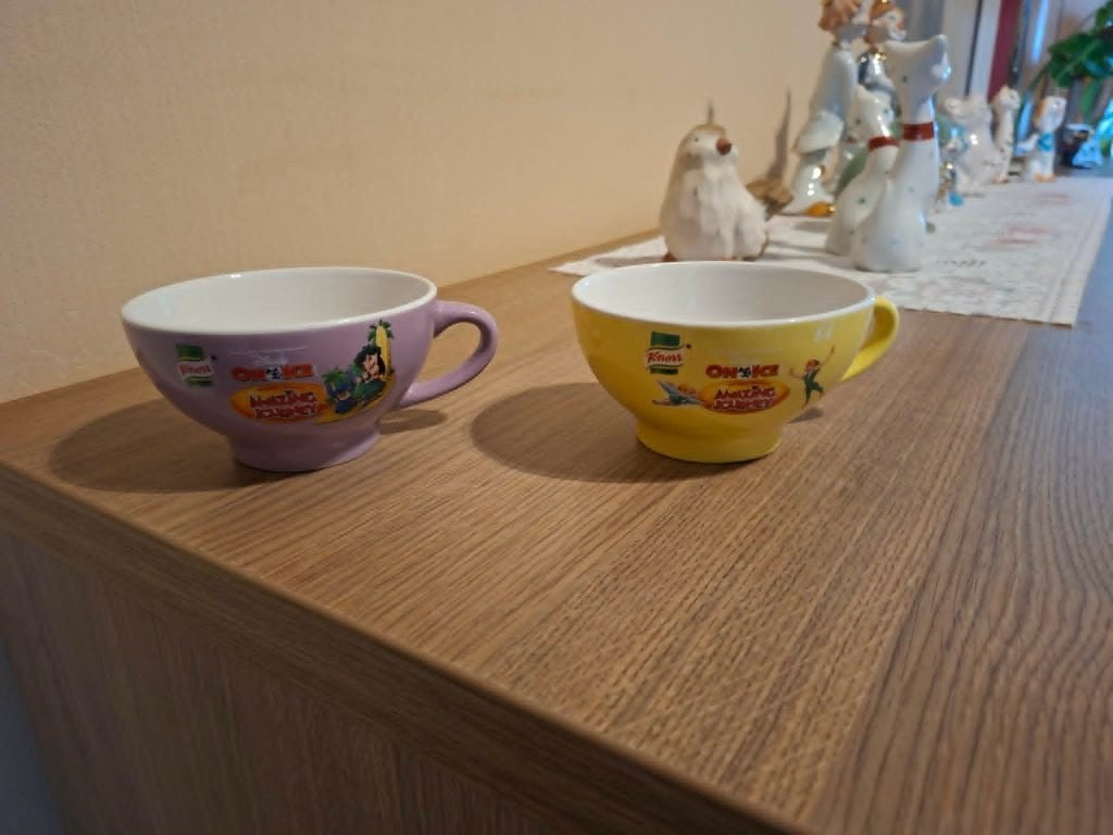 2 Vintage soepkommen : Knorr - Disney on Ice, Ophalen of Verzenden, Zo goed als nieuw, Servies