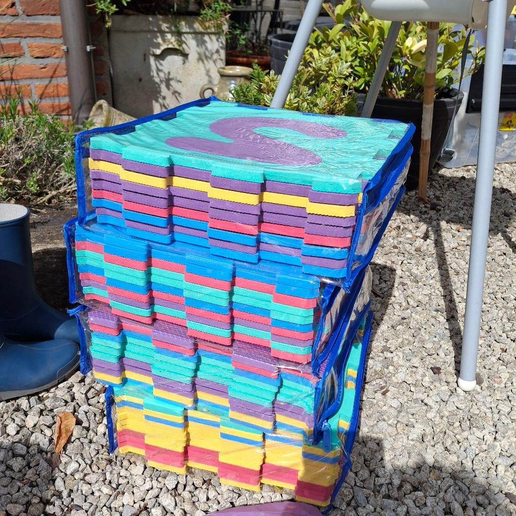 Foam puzzelmatten, Ophalen, Gebruikt