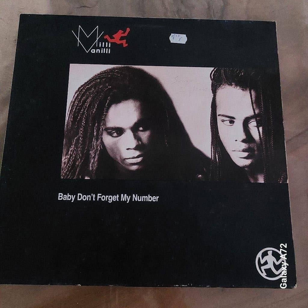 milli vanilli baby don t forget my number 12 inch maxi, CD & DVD, 12 pouces, Enlèvement ou Envoi, Utilisé, Pop