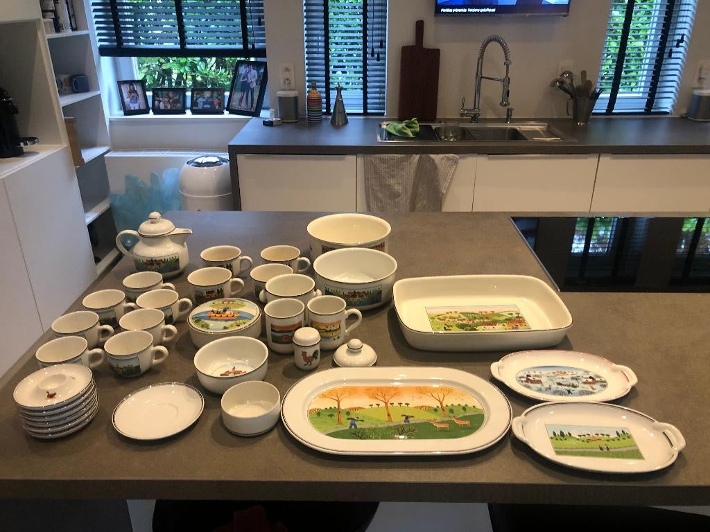 Service de table Design Naïf  Villeroy & Boch (Laplau) +60 p, Enlèvement
