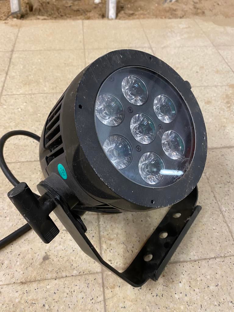 LED lamp UPLIGHTERS outdoor 4 stuks ADJ 7P HEX IP, Ophalen, Gebruikt