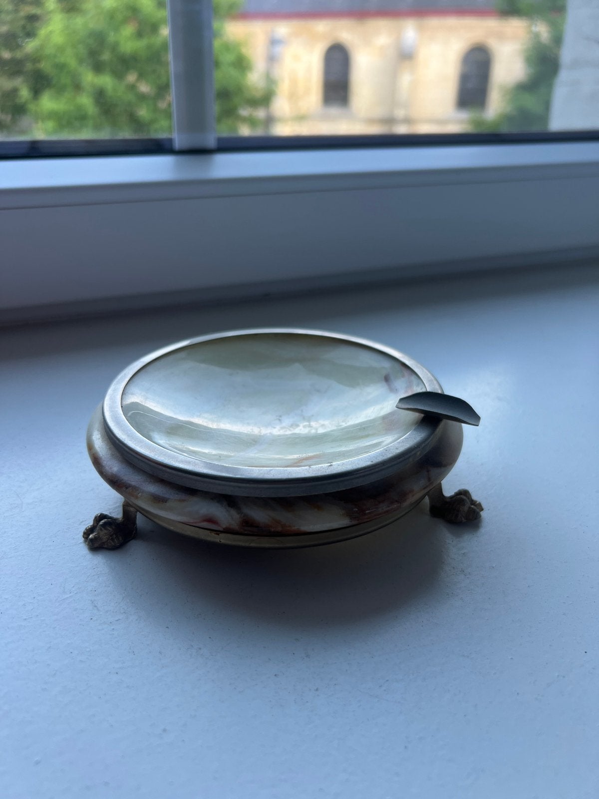 Vintage Onyx asbak, Ophalen