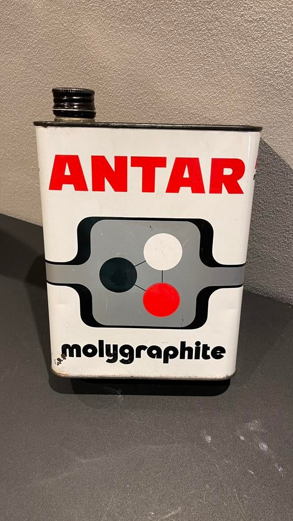 Antar grafiet olie blik., Ophalen of Verzenden, Gebruikt, Gebruiksvoorwerp