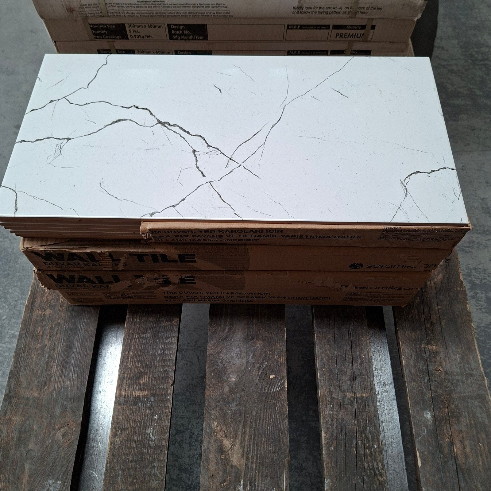 Restpartij keramische tegel marmerlook 30x60cm 5,5m2 nr356, Enlèvement ou Envoi, Neuf