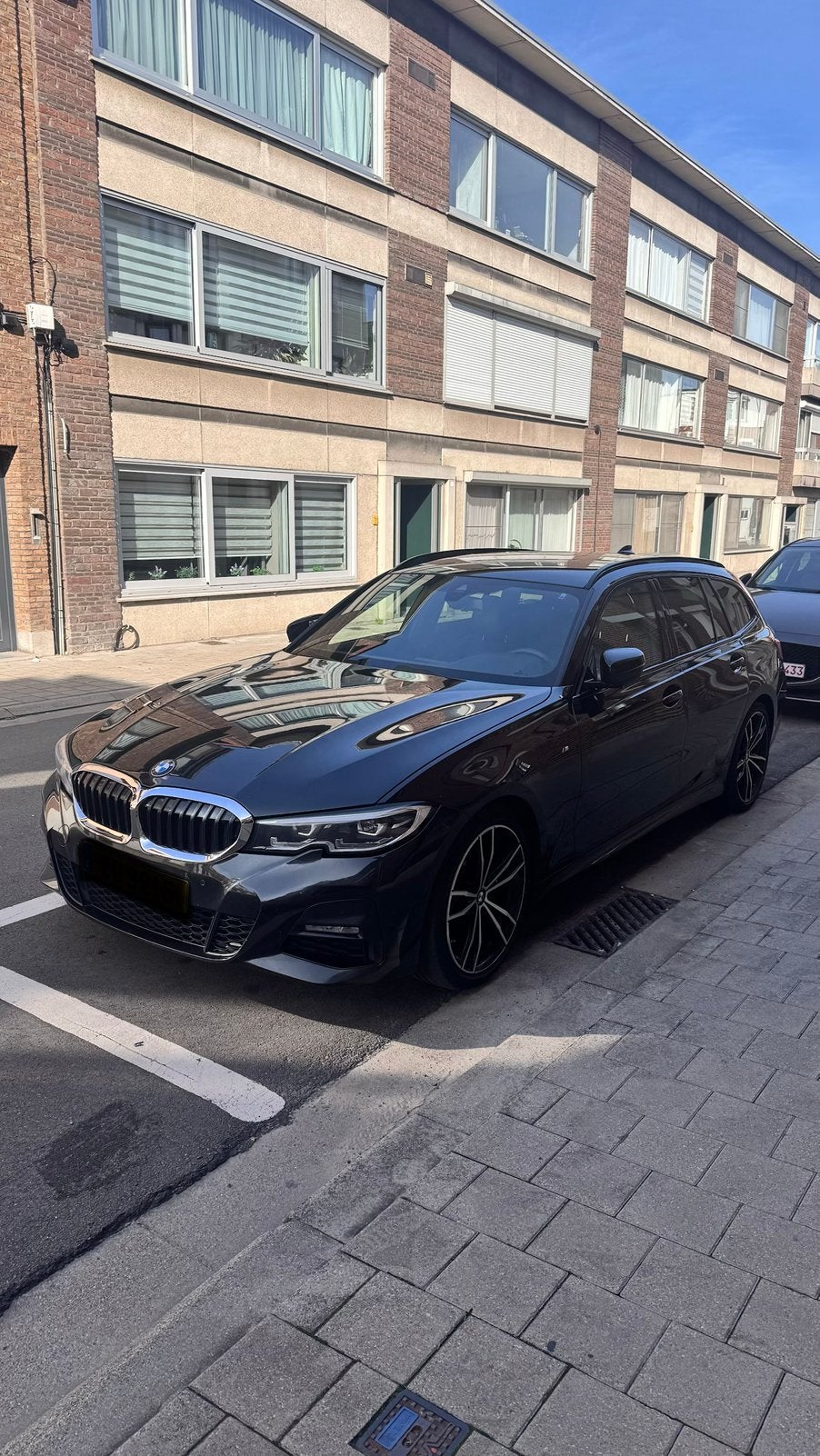 BMW 320d 2021 M-PAKKET, Auto's, Automaat, Dealer onderhouden, Zwart, Leder