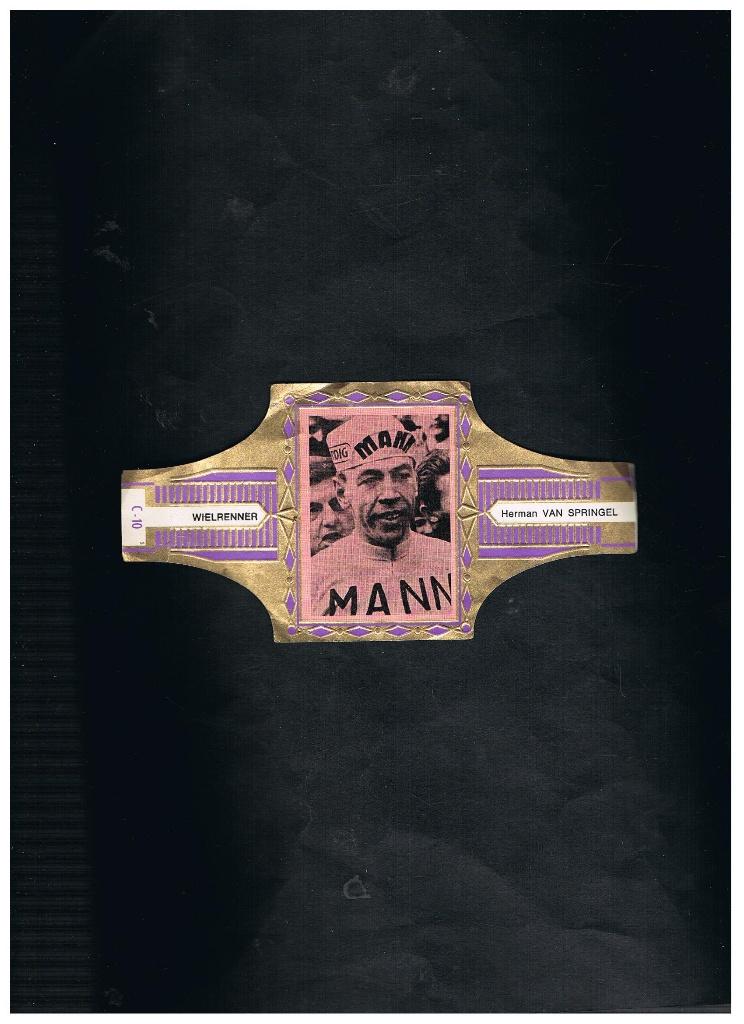 SIGARENBAND WIELRENNER ZONDER MERK, Verzamelen, Verzenden, Zo goed als nieuw, Sigarenbandjes