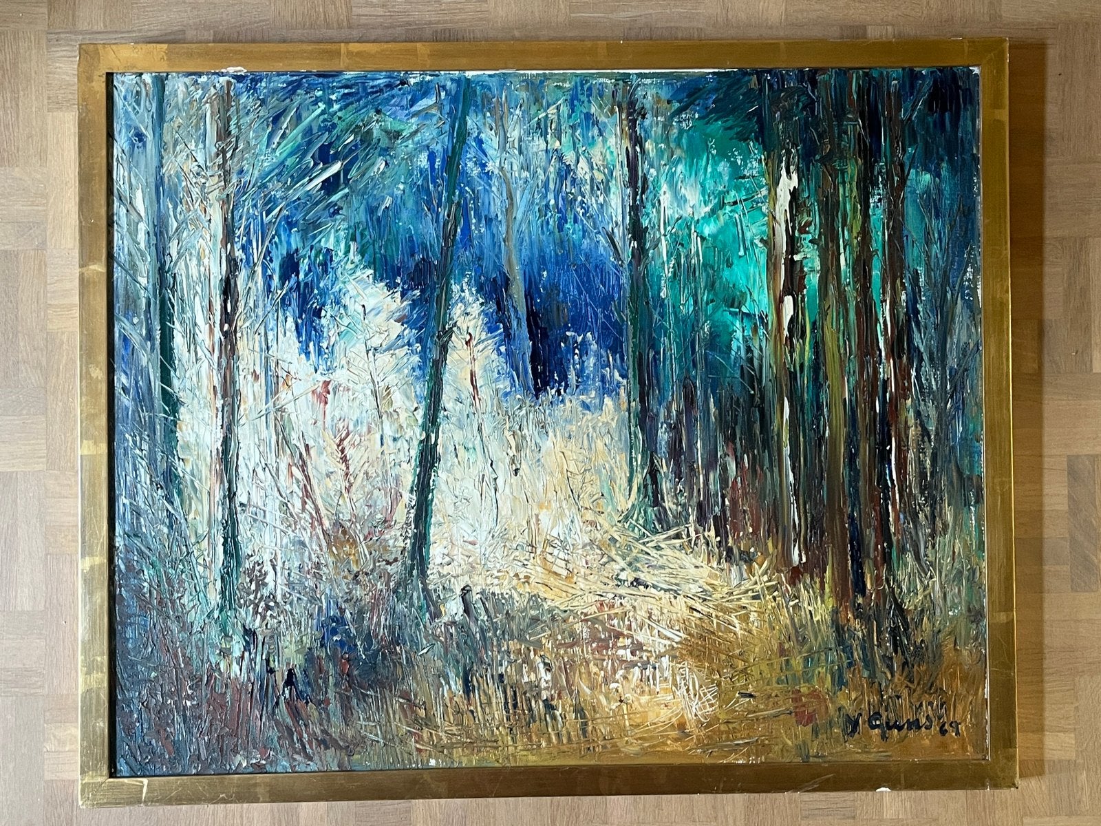 Schilderij van Yvonne Guns, Antiek en Kunst, Ophalen