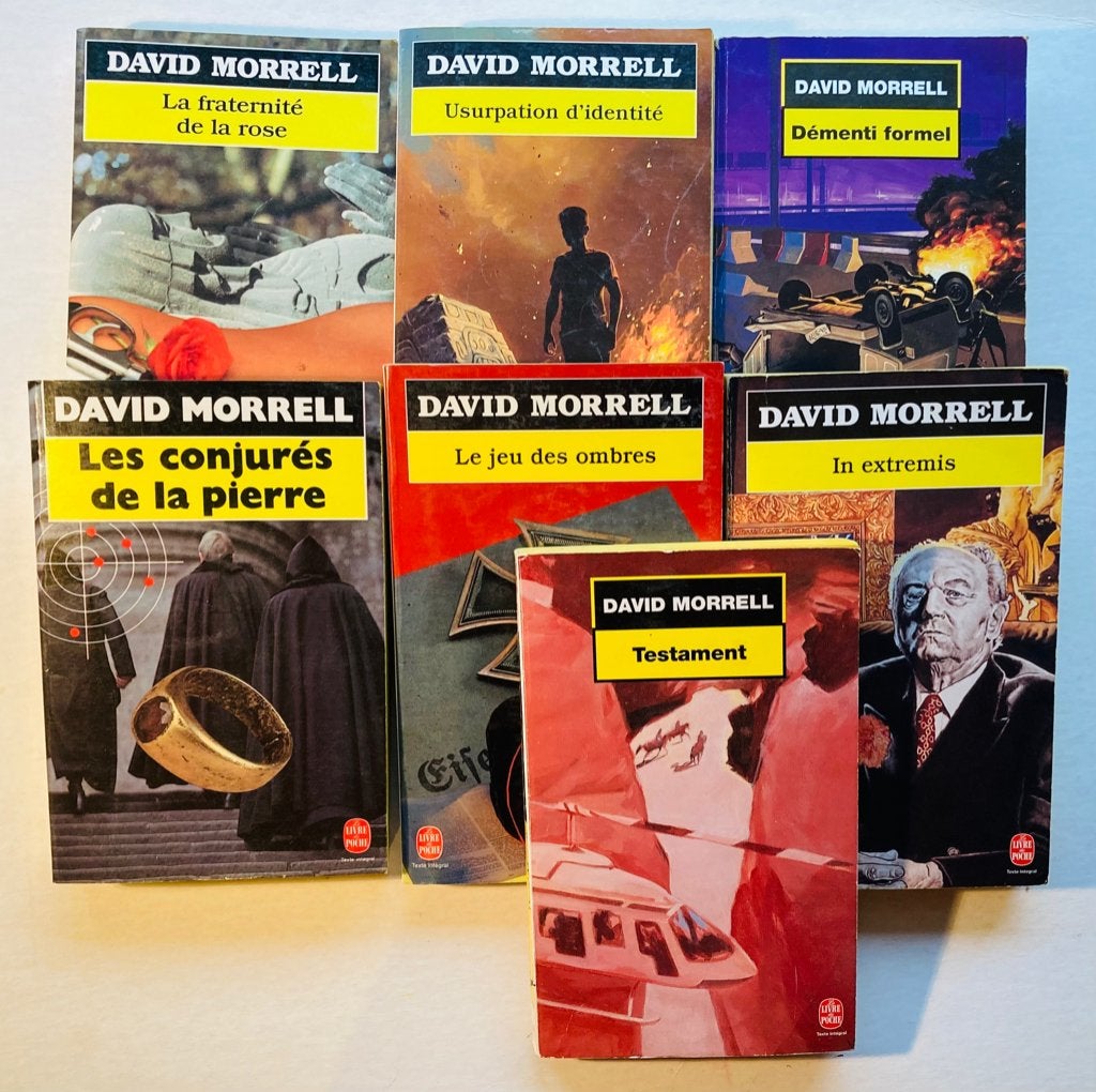 7 livres de poche David Morrell /10€, Enlèvement ou Envoi, Utilisé, David Morrell.