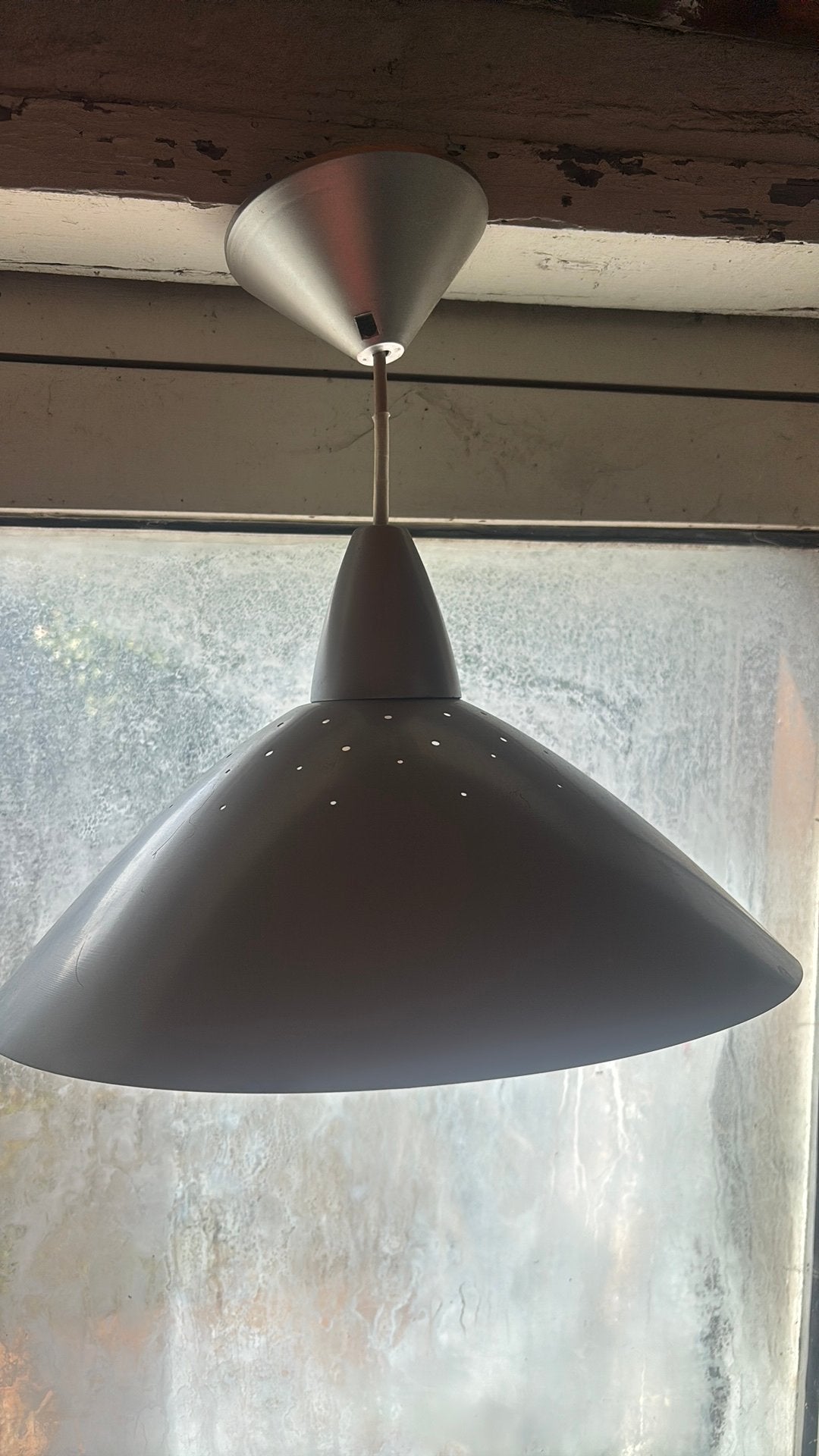 Luminaire massive, Maison & Meubles, Vintage, Enlèvement, Métal, E27 (grand)