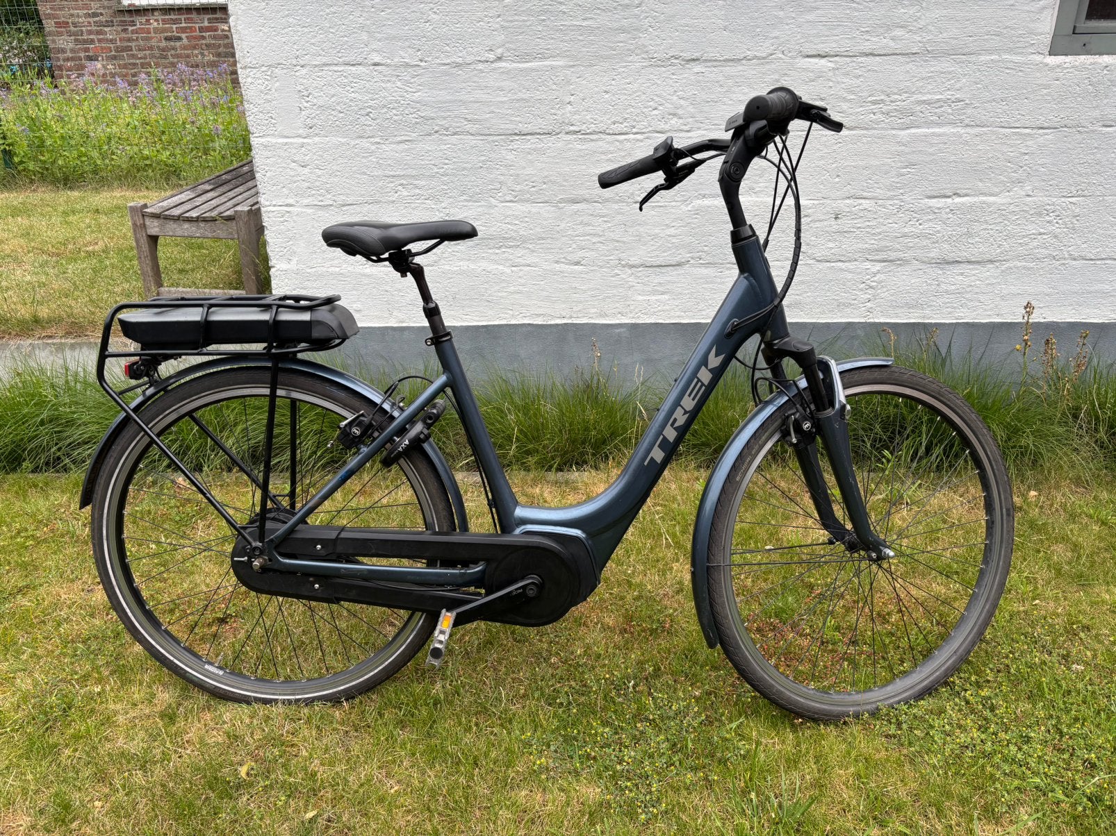 Elektrische Fiets Trek, Vélos & Vélomoteurs, Vélos électriques, Utilisé, Autres marques, 47 à 51 cm, 50 km par batterie ou plus