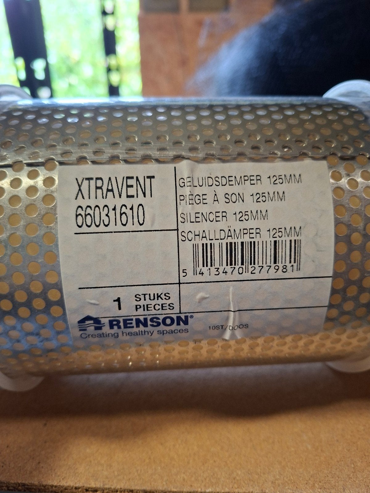 Renson xtravent geluidsdemper 125mm, Bricolage & Construction, Enlèvement ou Envoi