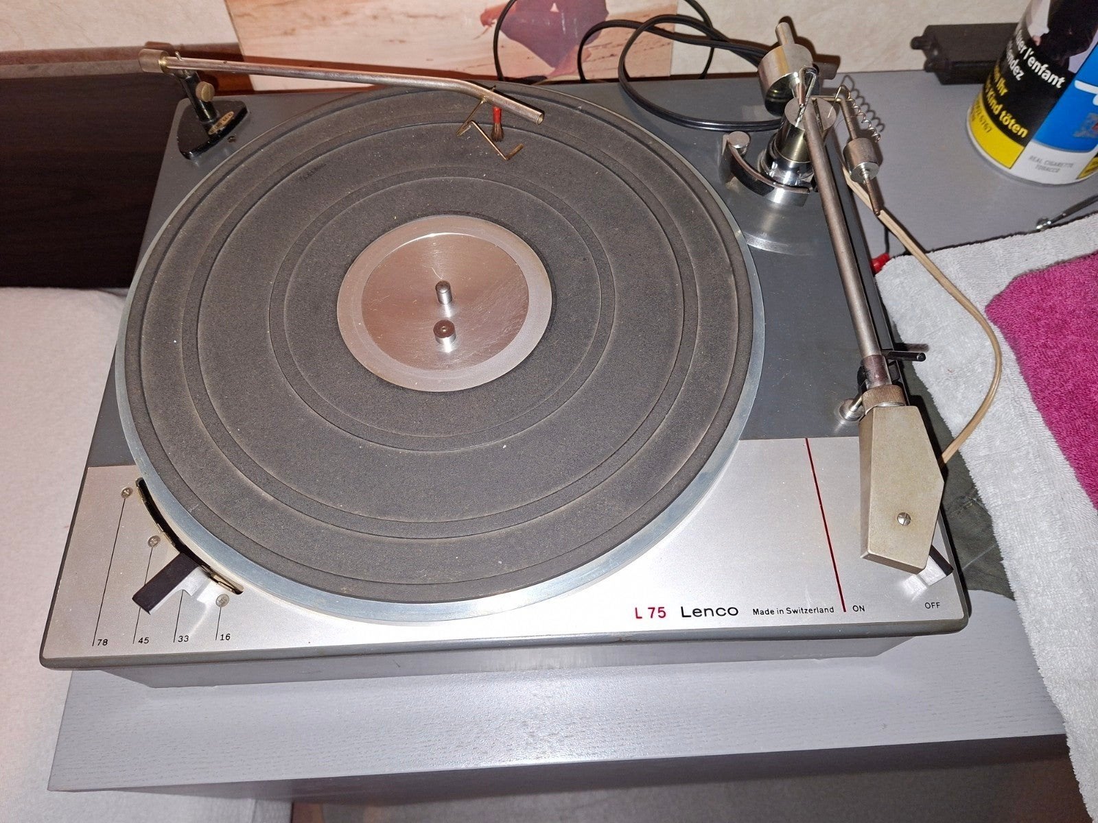 lenco l75., Ophalen, Zo goed als nieuw, Platenspeler, Overige merken