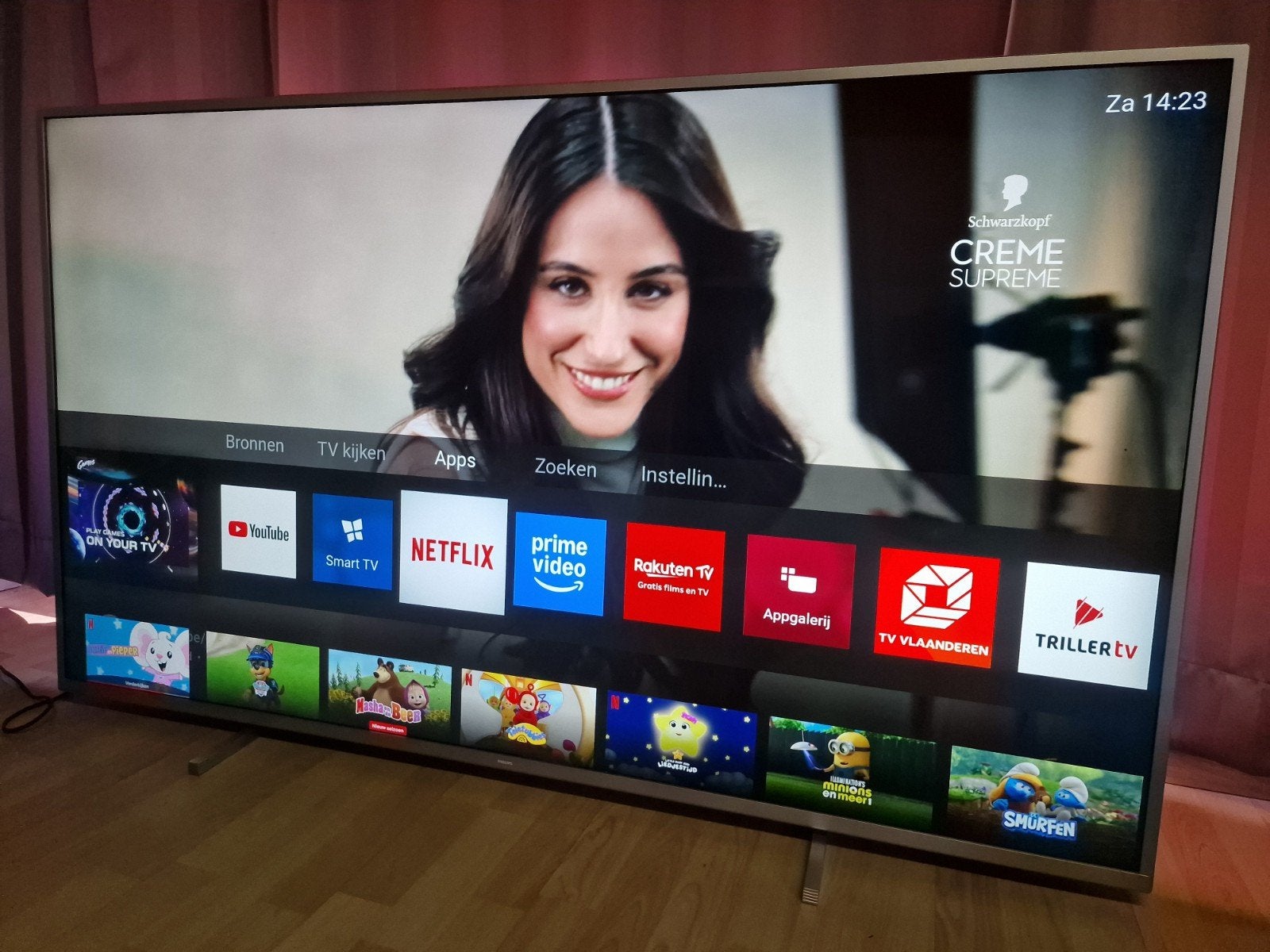 Philips Tv 65" 4k, 3 zijdig Ambilight, Audio, Tv en Foto, Televisies, Ophalen, Philips, LED, Zo goed als nieuw