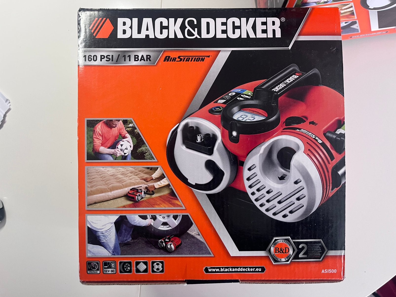 Compresseur Black & Decker ASI500 AirStation 160 PSI – 12V, Enlèvement ou Envoi, Neuf