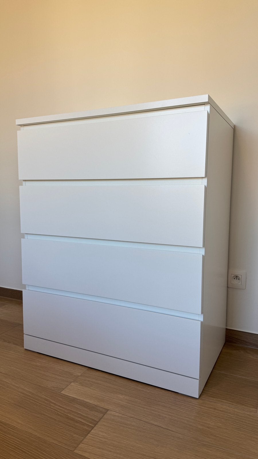 Ikea Malm ladekast, 4 lades, wit, Ophalen, Zo goed als nieuw