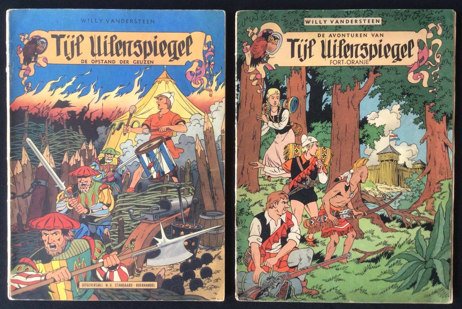 Vandersteen - de Geuzen - 2 albums, Boeken, Ophalen of Verzenden, Gelezen