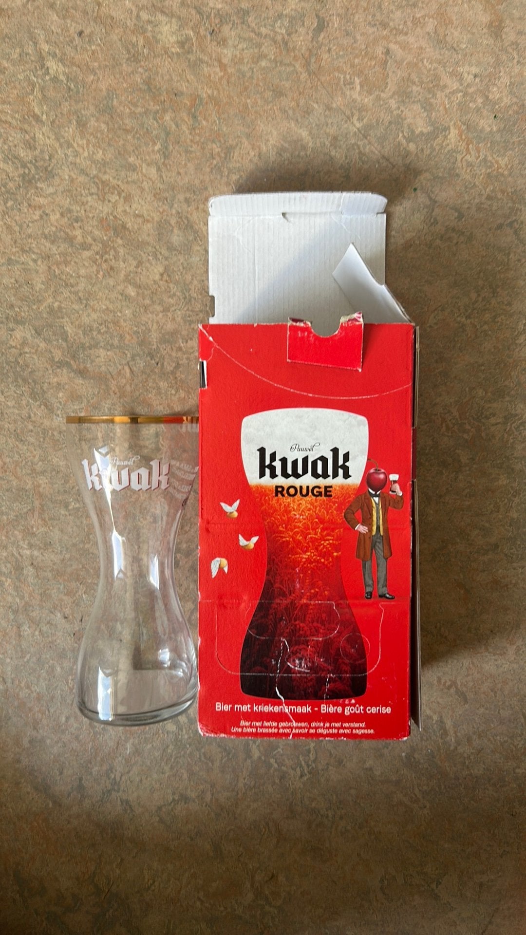 Verre à bière Kwak 33cl., Collections, Enlèvement, Comme neuf