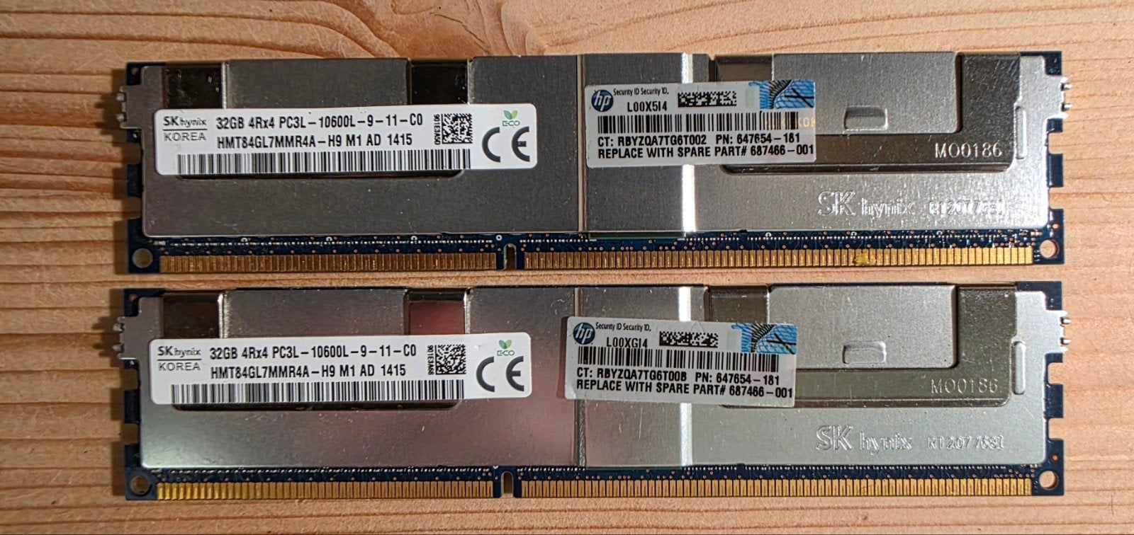 2 x 32 GB ddr3 ecc 10600r, Ophalen of Verzenden, DDR3