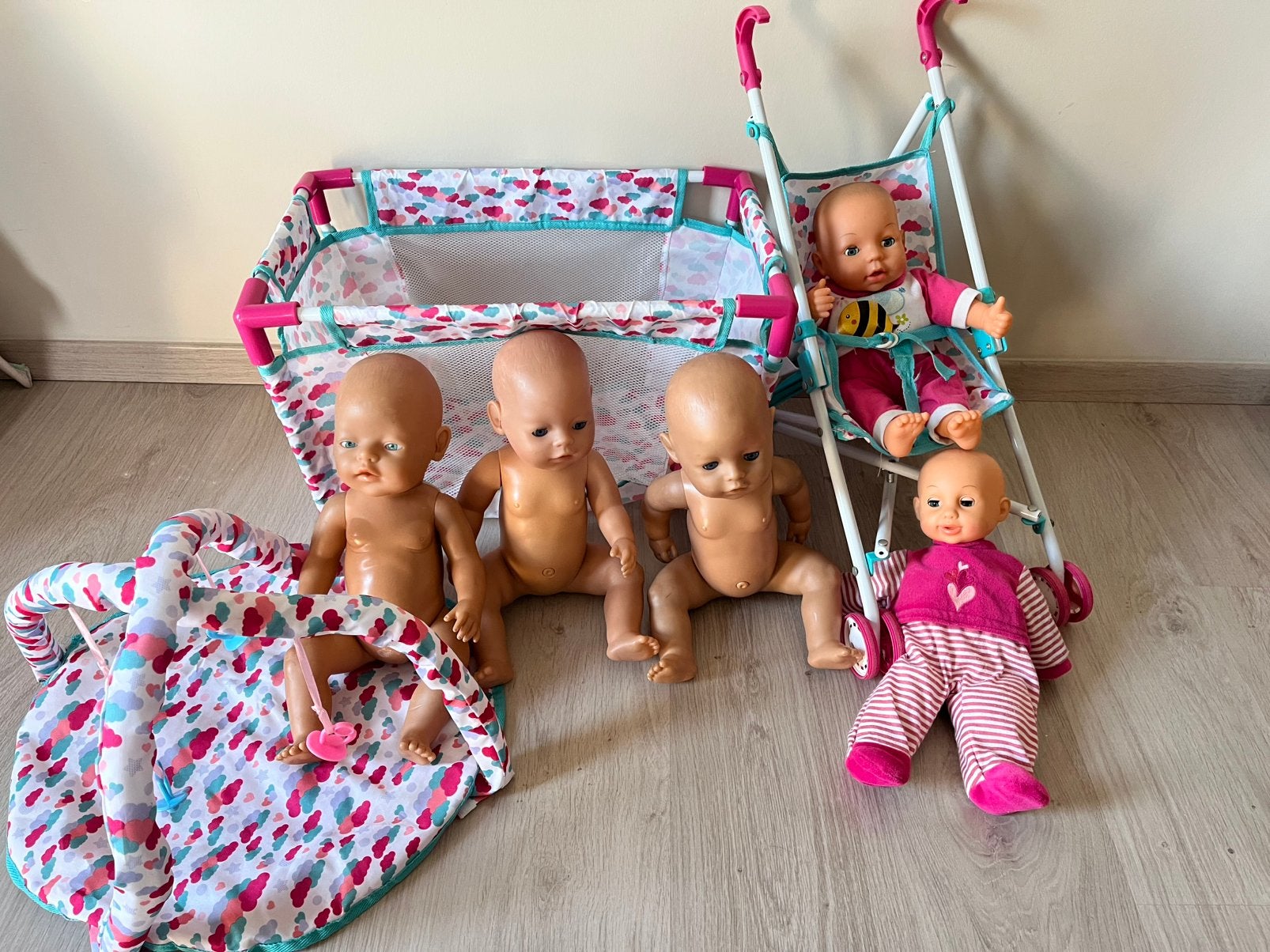 Poppenset, Kinderen en Baby's, Ophalen, Gebruikt