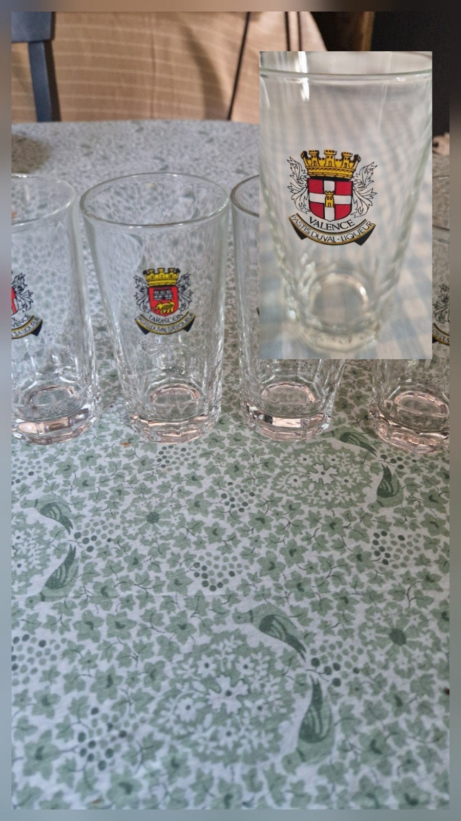 Set van 5 Pastis Duval South Cities glazen, Verzamelen, Ophalen of Verzenden