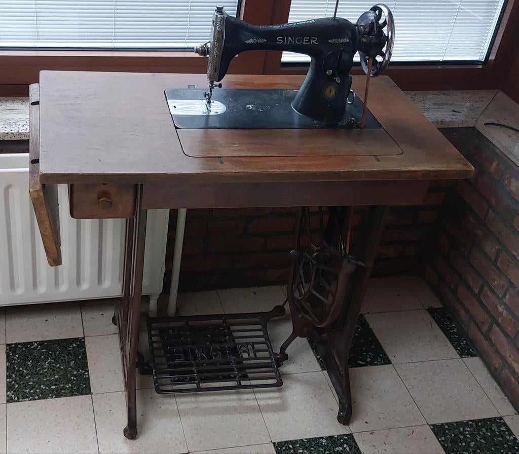 Ancienne machine à coudre Singer, Enlèvement