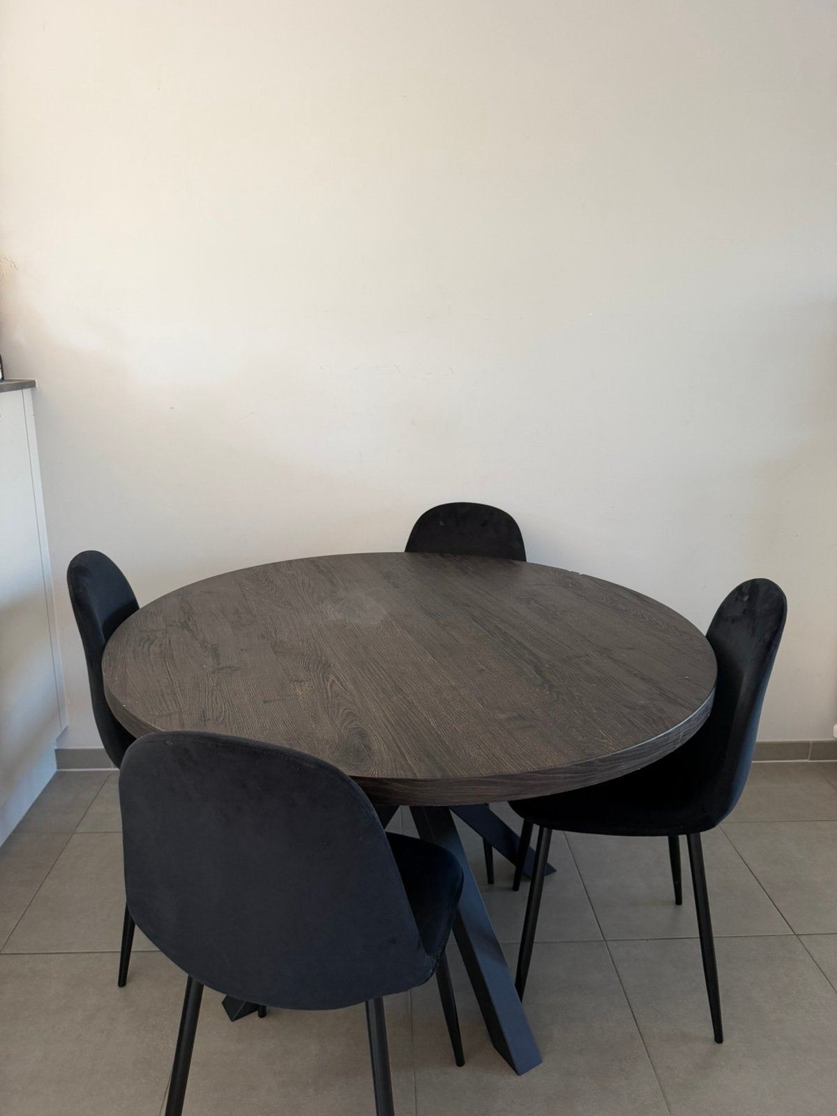 Eettafel met stoelen, Huis en Inrichting, Tafels | Eettafels, Ophalen, Zo goed als nieuw