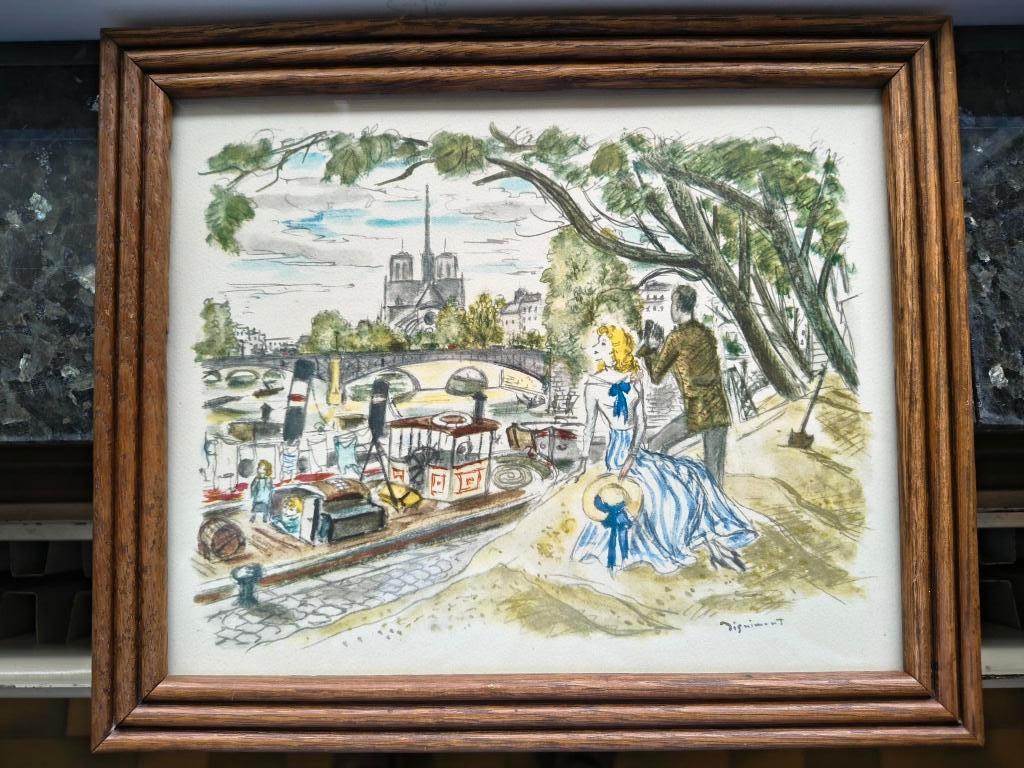 Héliogravure signée Dignimont, Enlèvement ou Envoi