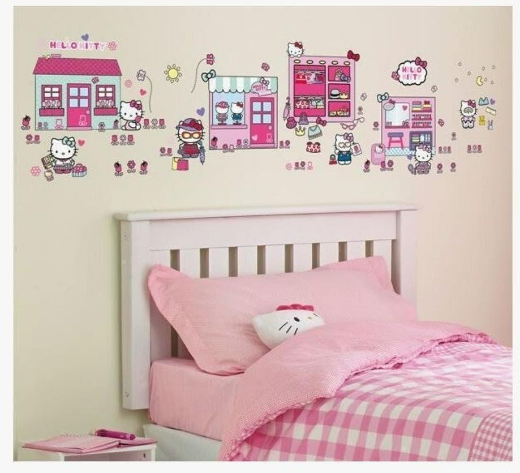 Hello Kitty Muurstickers - 100 Stuks - Van 16,95 voor 4,95!, Kinderen en Baby's, Kinderkamer | Inrichting en Decoratie, Nieuw