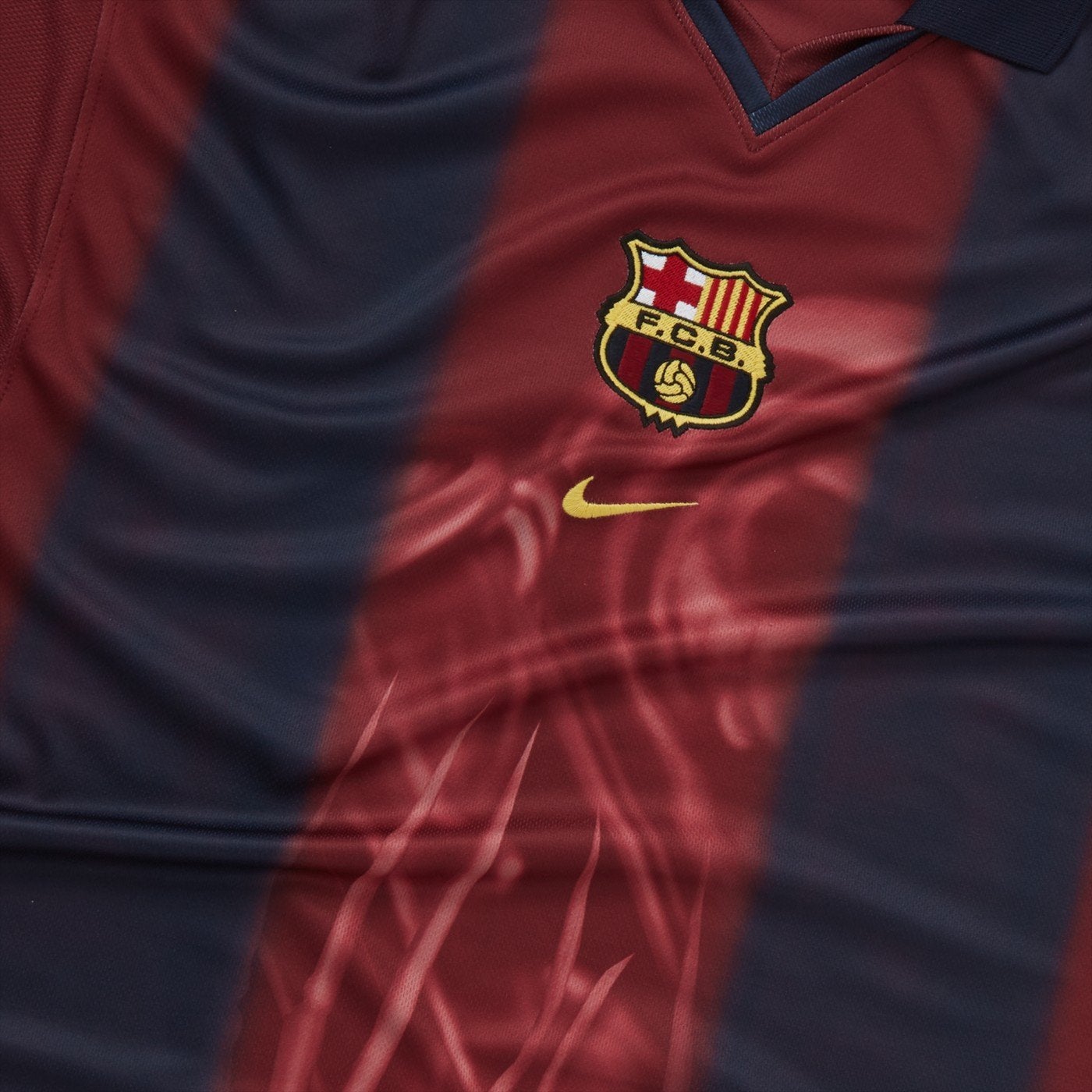 CJ X NIKE X FC BARCELONA RETRO 2000/01 HOME SKELETON JERSEY, Maat S, Ophalen of Verzenden, Nieuw, Shirt