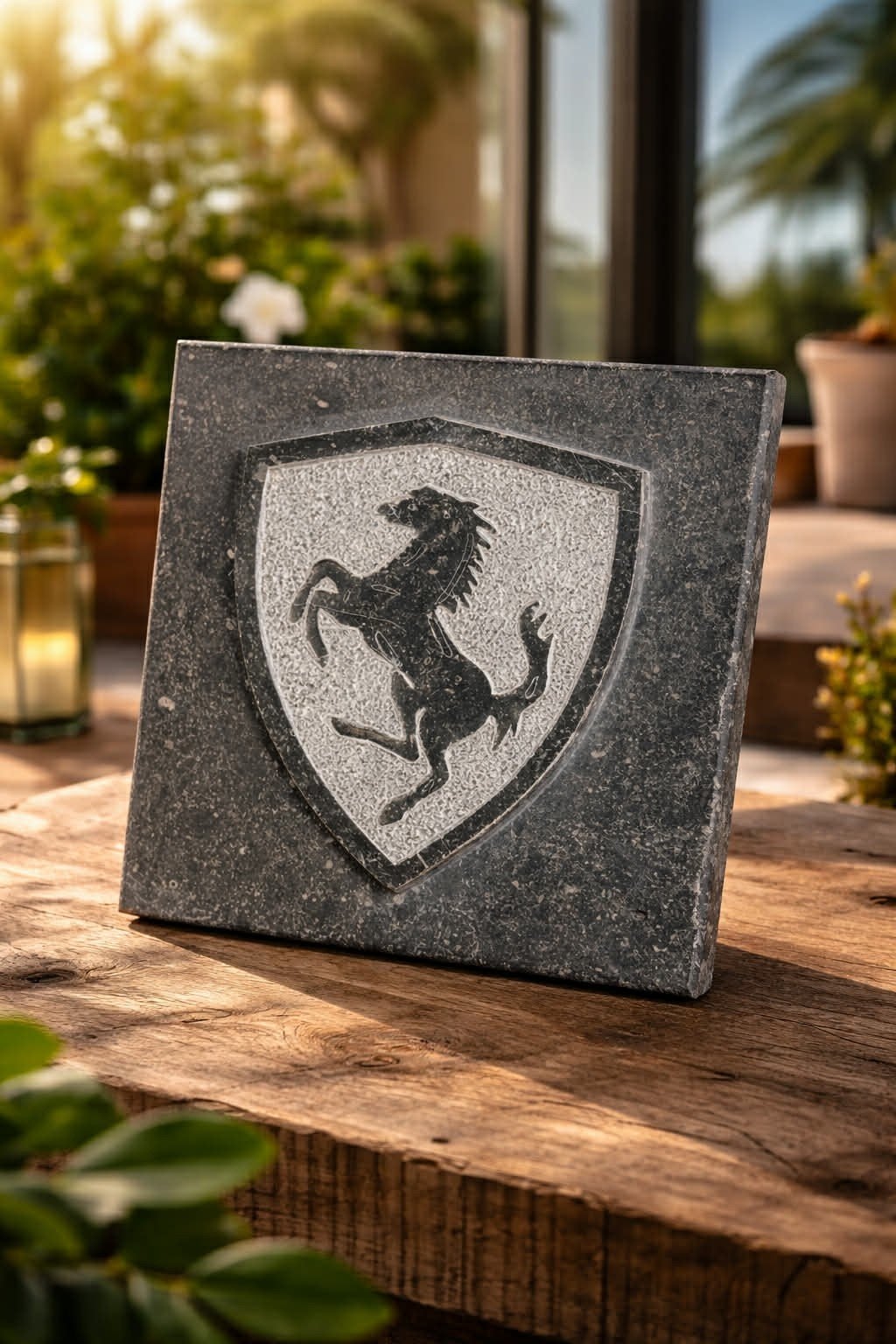 ferrari logo in arduin gekapt, Enlèvement