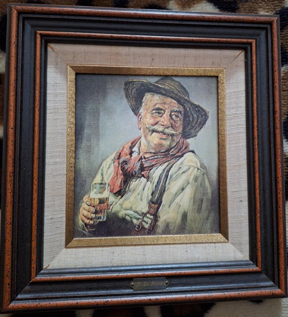 schilderij K De Bauw manfig, Antiquités & Art, Enlèvement ou Envoi
