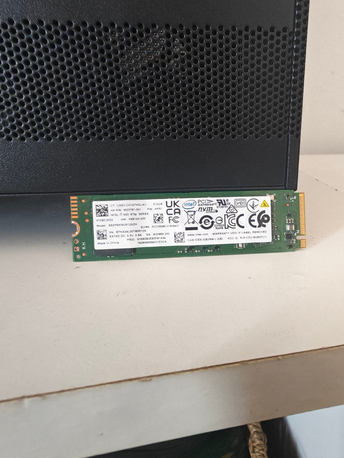 ssd nvme pcie 3x4 512go, Informatique & Logiciels, Enlèvement ou Envoi, SSD