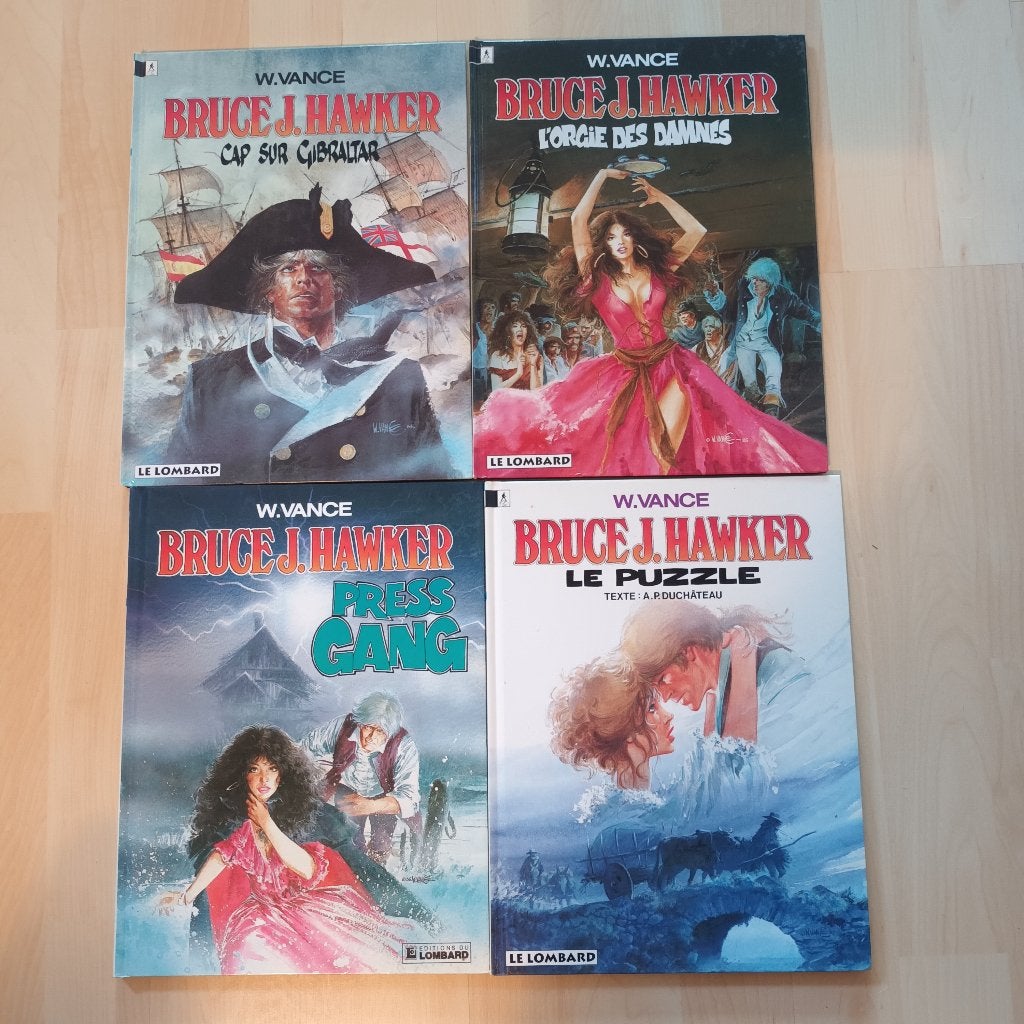 BD Bruce J. Hawker tomes 1 à 4, Livres, BD, Plusieurs BD, Enlèvement ou Envoi, William vance, Utilisé