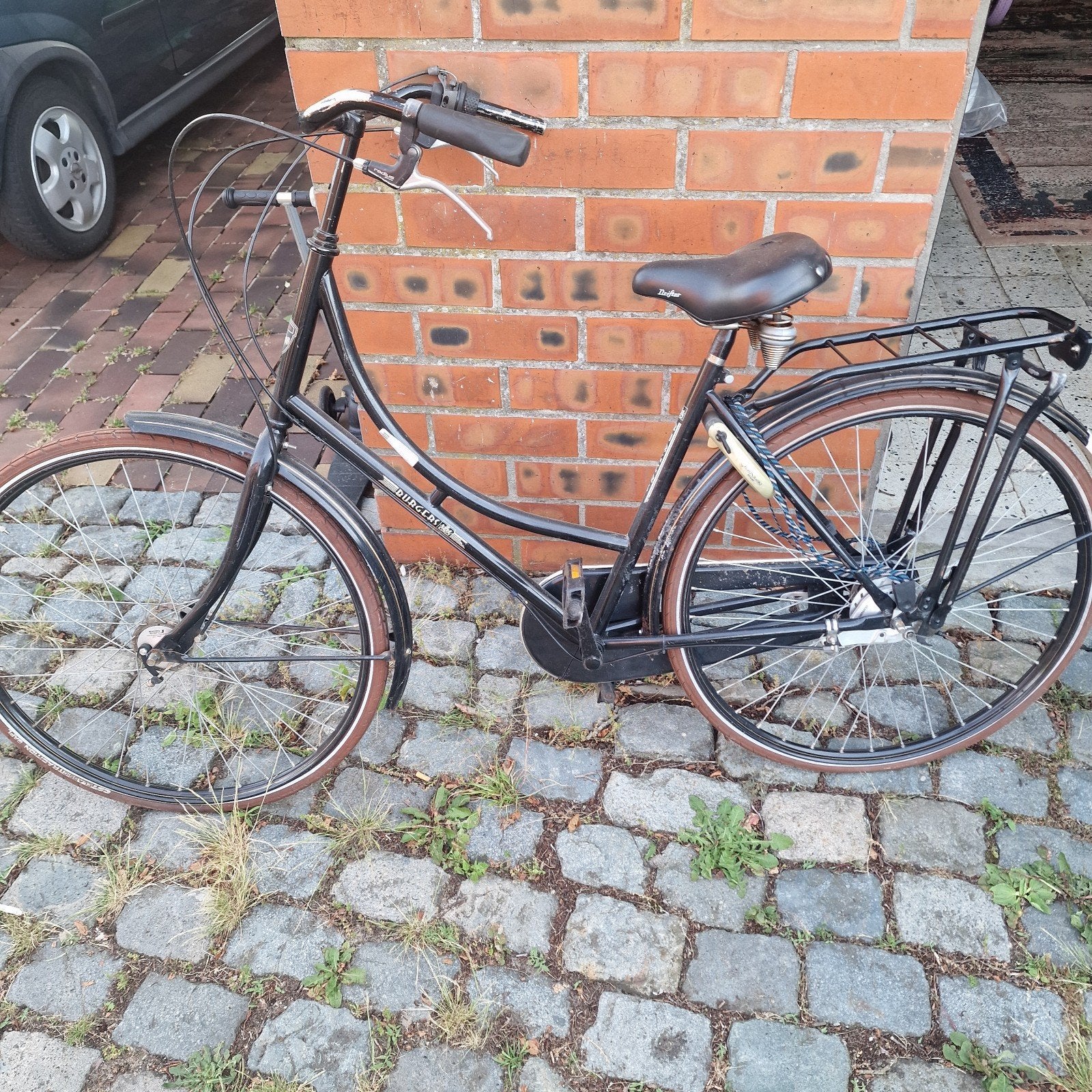 Klassieke zwarte Burgers damesfiets 28 inch (oma-model), Ophalen