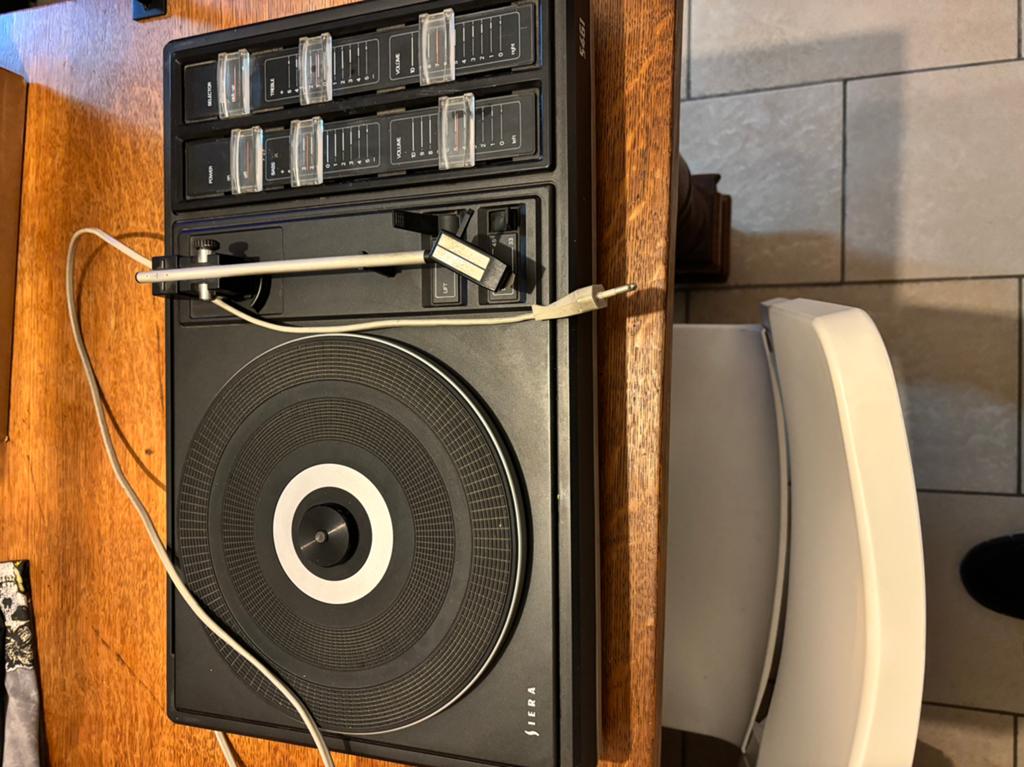 Platenspeler,2 platenhouders plus singles, Audio, Tv en Foto, Platenspelers, Ophalen, Gebruikt, Platenspeler, Overige merken