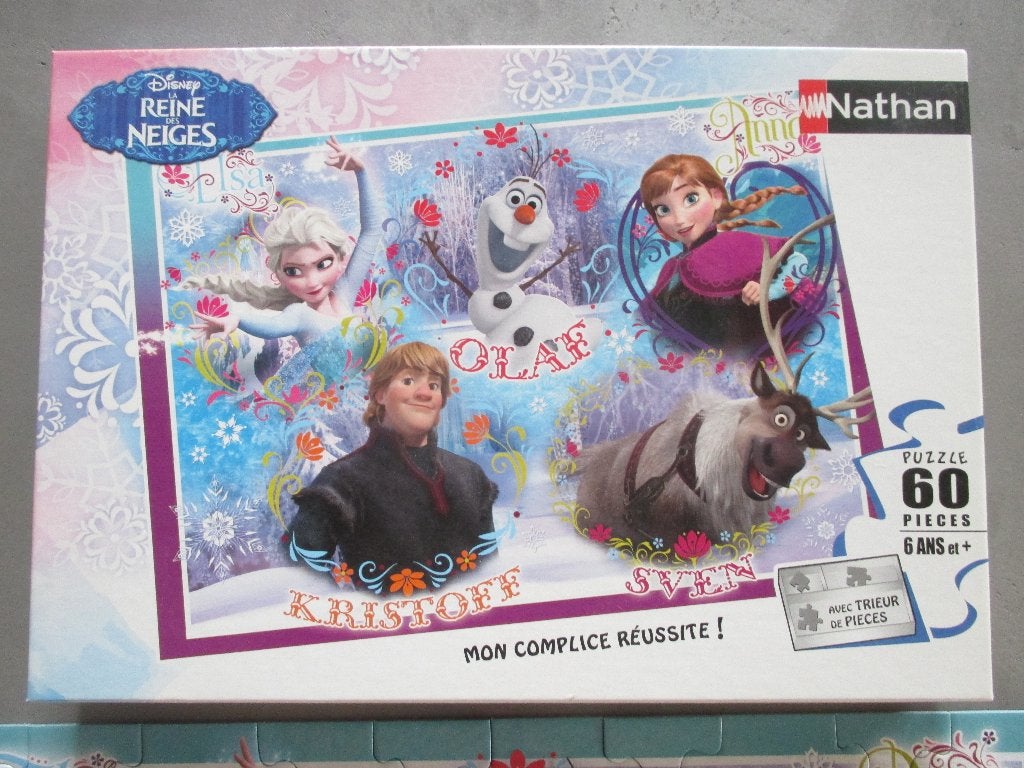 puzzel frozen 60 st, Ophalen, Meer dan 50 stukjes, Zo goed als nieuw, 4 tot 6 jaar