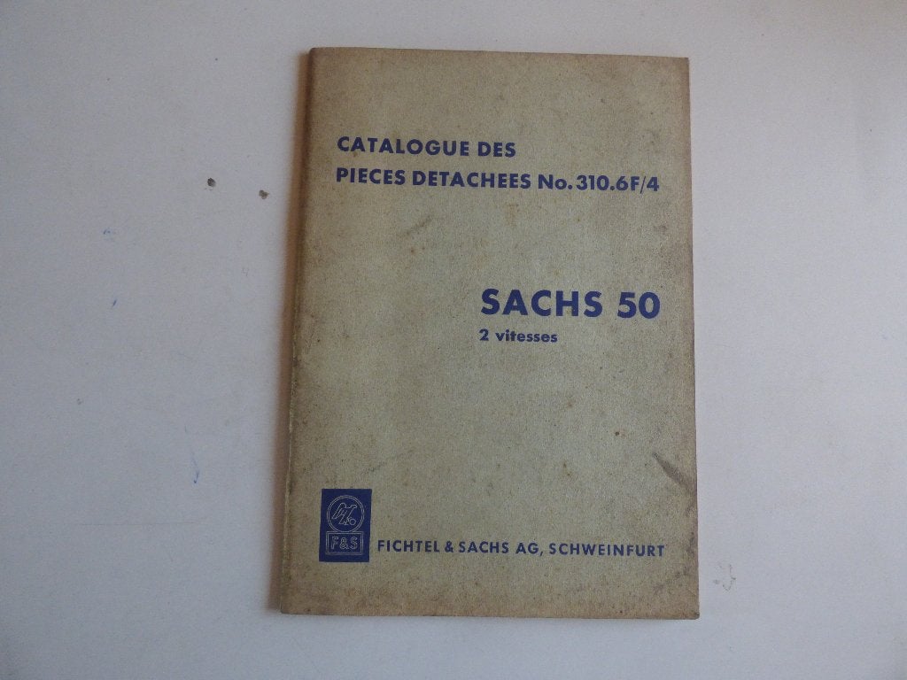 SACHS 50 2-VERSNELLINGEN ONDERDELENLIJST 310.6 F/4, Vélos & Vélomoteurs, Modes d'emploi & Notices d'utilisation, Enlèvement ou Envoi