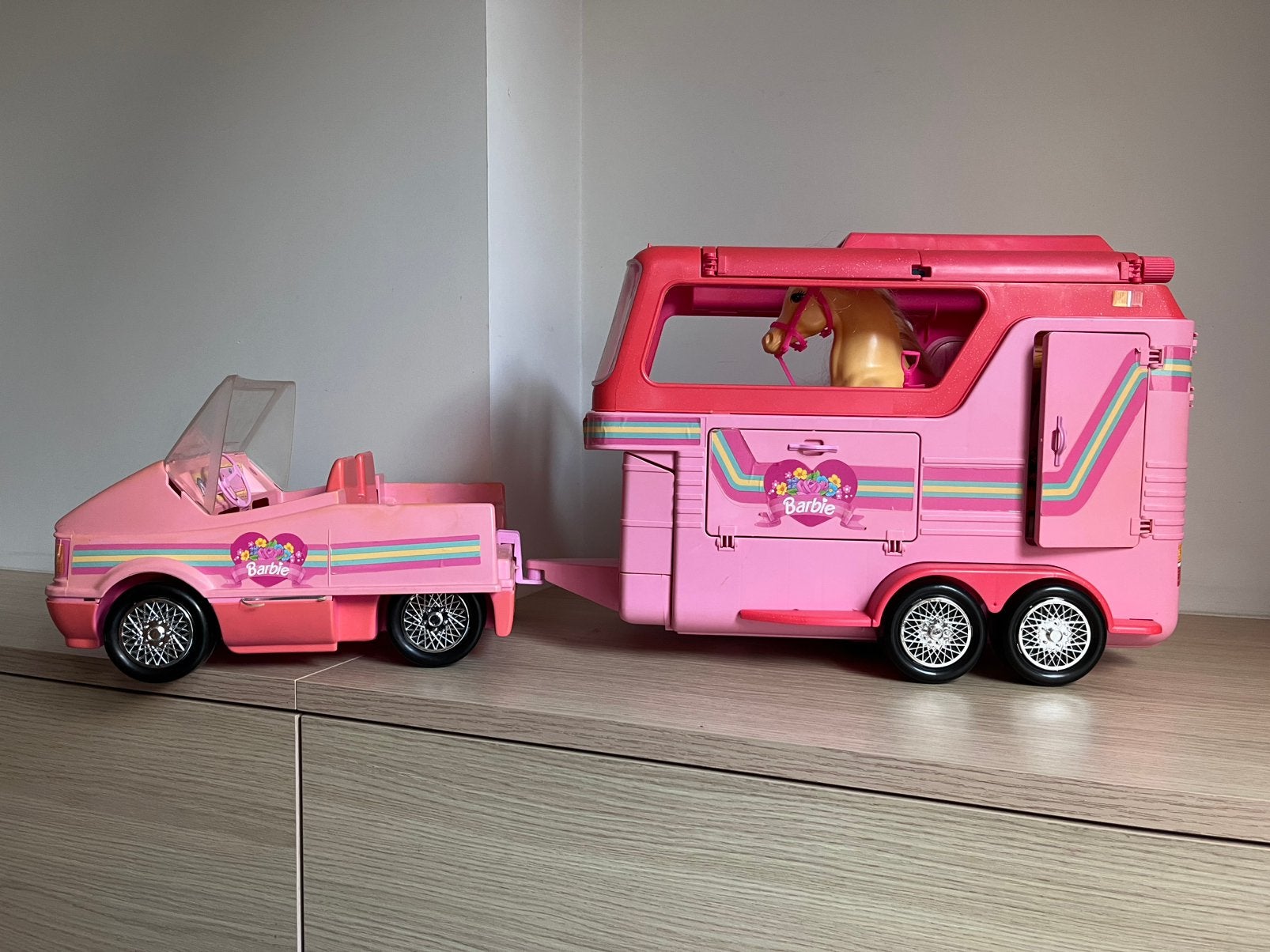 Barbie - Années 90 - Remorque pour chevaux, Enlèvement ou Envoi, Utilisé