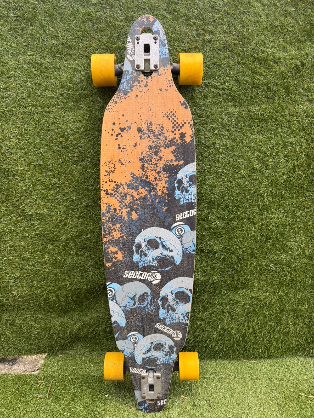 Sector 9 carbonite longboard blue, Sport en Fitness, Skateboarden, Ophalen, Zo goed als nieuw, Longboard