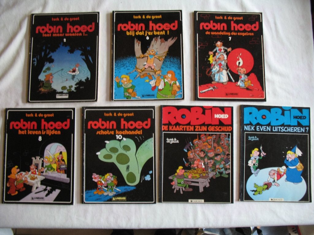 Robin Hood, 1ste druk, 7 stuks, Meerdere stripboeken, Ophalen of Verzenden, Zo goed als nieuw