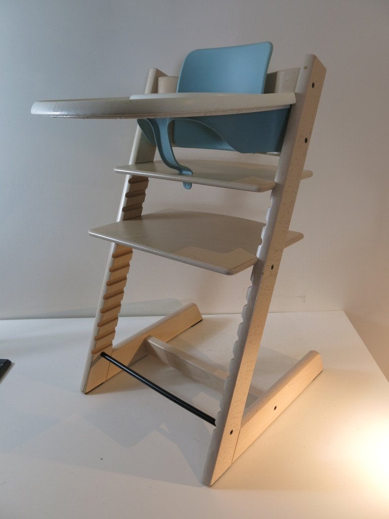 Stokke Tripp Trapp + kit de réduction + plateau, Enlèvement, Utilisé