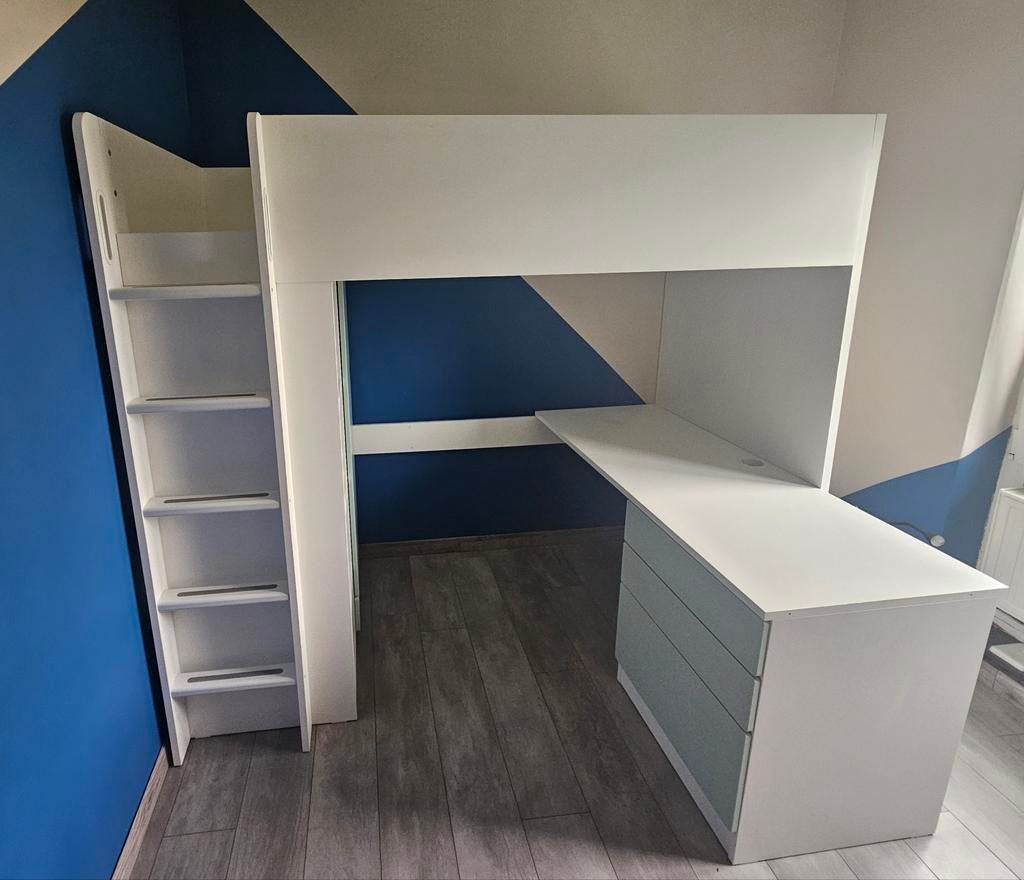 Lit mezzanine bureau Ikea