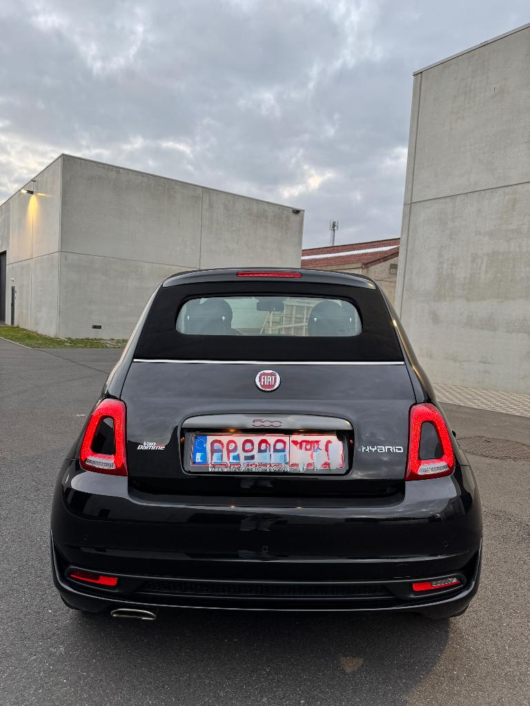 Fiat 500C Hybride 1000 Sport, Auto's, Voorwielaandrijving, 4 zetels, Cabriolet, Leder en Stof