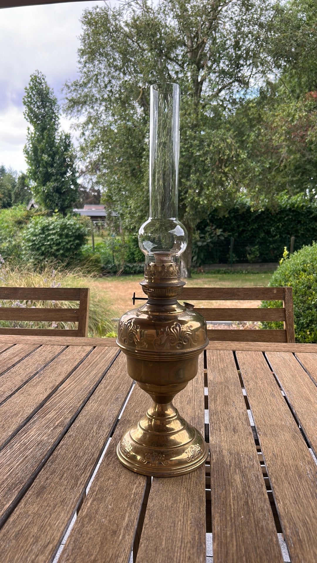 Olielamp D.F. Belgica (werkend), Antiek en Kunst, Ophalen of Verzenden