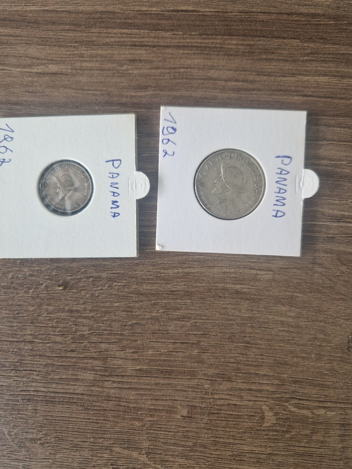 2 zilvermunten panama 1962, Ophalen of Verzenden