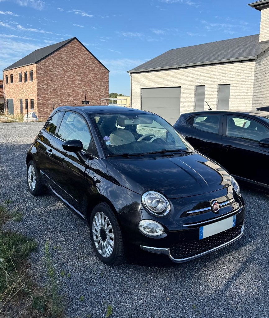 Fiat 500, Auto's, Voorwielaandrijving, 4 zetels, Beige, Leder en Stof